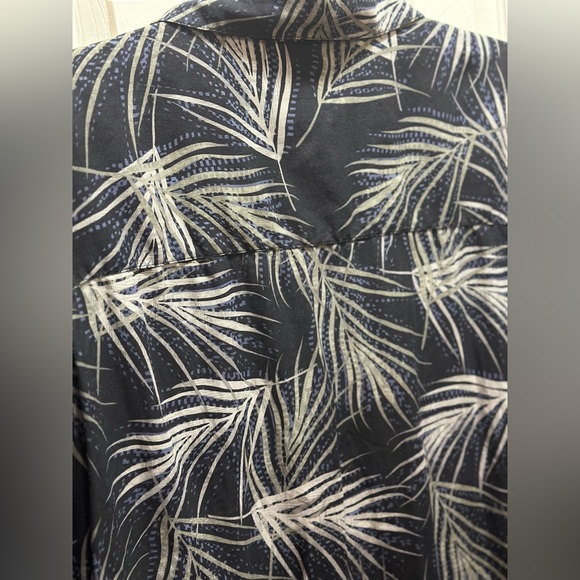 Joseph & Feiss s/s printed shirt. Black/Olive/Tan size 3XLT. 100% Silk - Picture 11 of 11